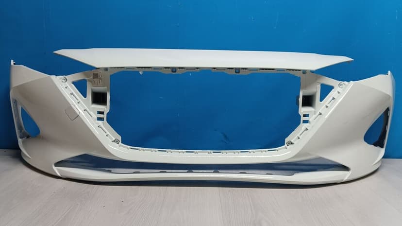 Передний бампер синий Hyundai Accent 2011–2014